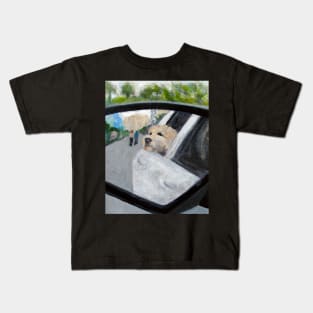 Adorable Dog Art Cruisin' w/Sabo in North Myrtle, South Carolina Kids T-Shirt